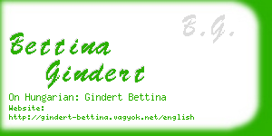 bettina gindert business card